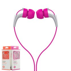 KIKO CX330 Powerful Stereo Earphone Headset with Mic (CX330 Hot Pink)